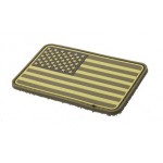 Шеврон Флаг США ПВХ левый 5*8 мультикам пвх
